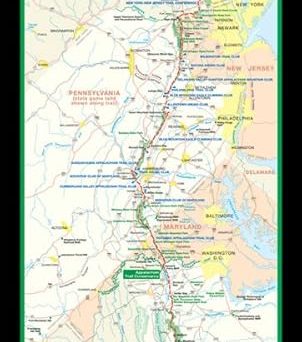 Appalachian Trail Strip-Map Poster