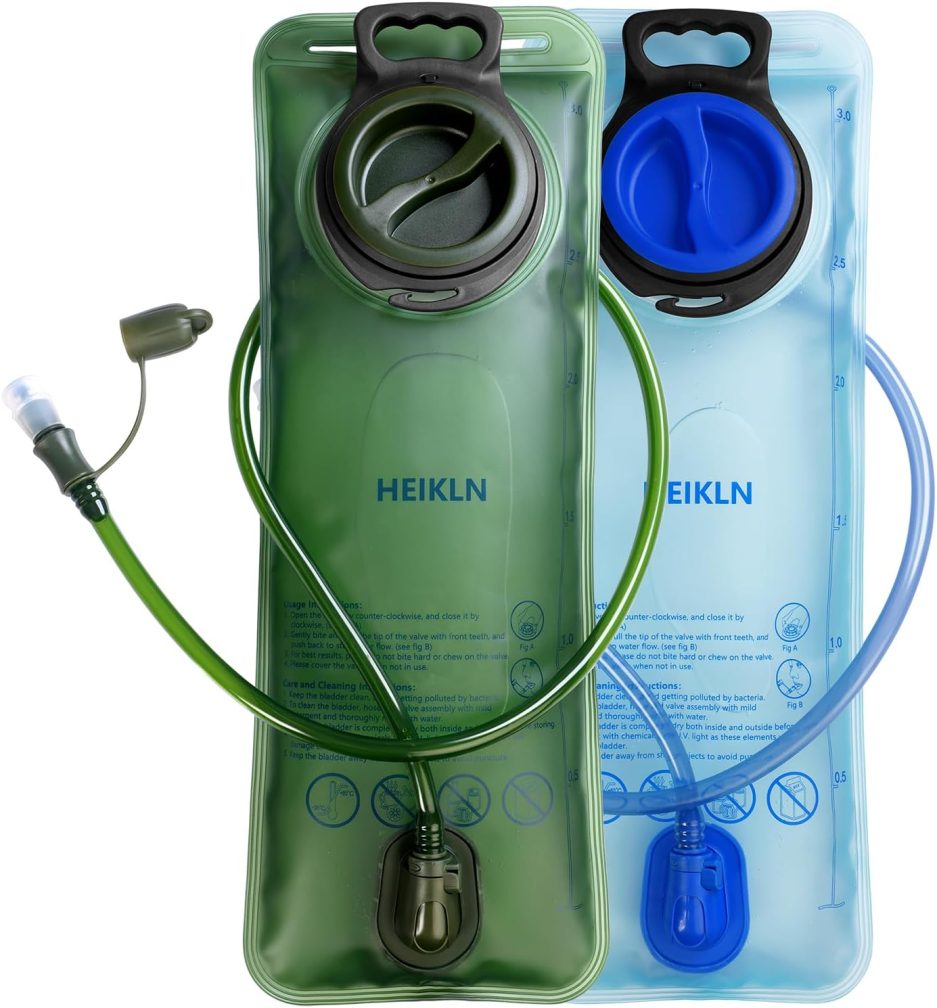 Hydration Bladder 2L-3L,Leak Proof Water Reservoir, BPA Free Military Water Storage Bladder Bag Hydration Pack Replacement Easy Clean for Bicycling Hiking Camping Hunting Running