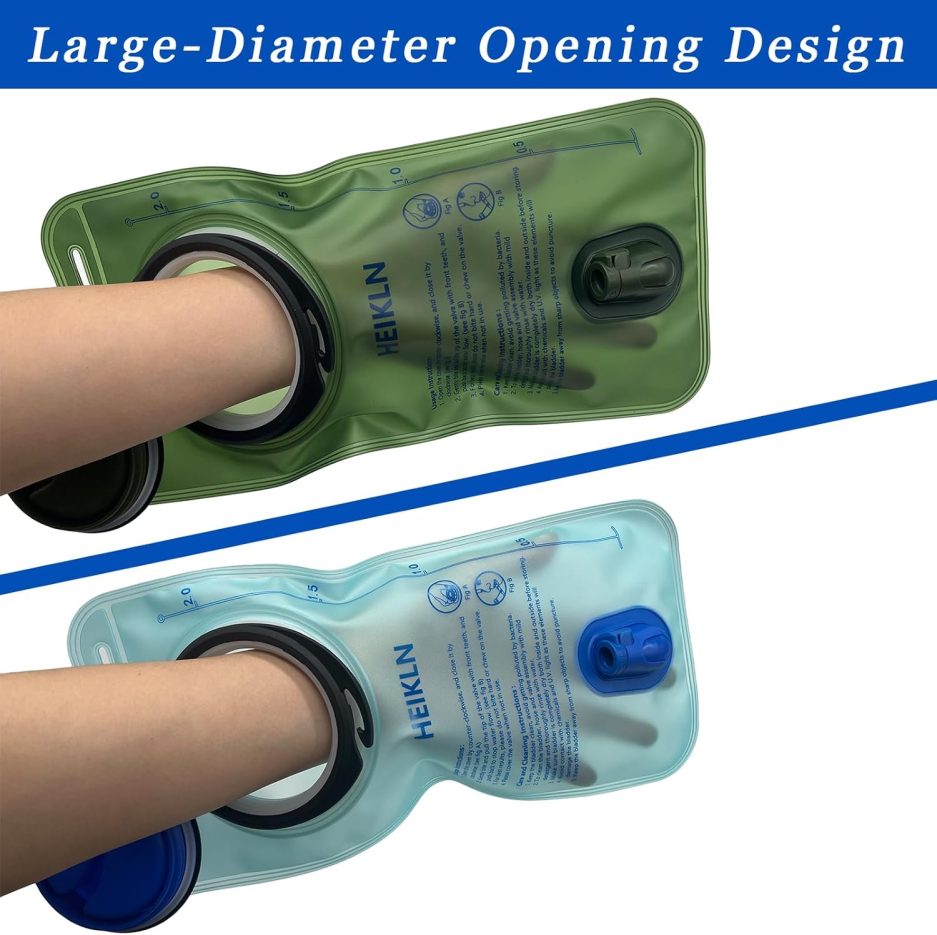 Hydration Bladder 2L-3L,Leak Proof Water Reservoir, BPA Free Military Water Storage Bladder Bag Hydration Pack Replacement Easy Clean for Bicycling Hiking Camping Hunting Running - Image 5