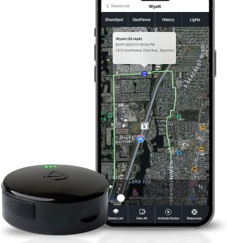 LandAirSea 54 GPS Tracker - Made in the USA from Domestic & Imported Parts. Long Battery, Magnetic, Waterproof, Global Tracking. Subscription Required