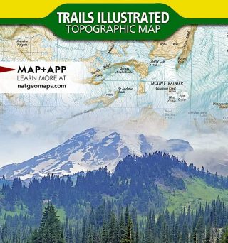 Mount Rainier National Park Map (National Geographic Trails Illustrated Map, 217)